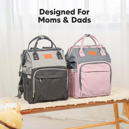 Baby Diaper Bag Backpack, Baby Bag for Boys, Girls (Trendy Black)
