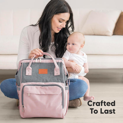 Baby Diaper Bag Backpack, Baby Bag for Boys, Girls (Trendy Black)