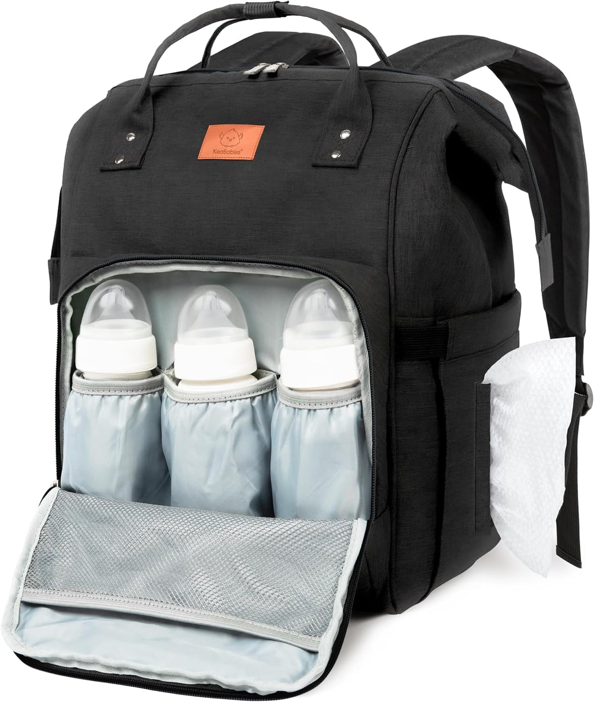 Baby Diaper Bag Backpack, Baby Bag for Boys, Girls (Trendy Black)