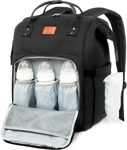 Baby Diaper Bag Backpack, Baby Bag for Boys, Girls (Trendy Black)