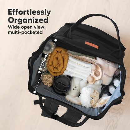 Baby Diaper Bag Backpack, Baby Bag for Boys, Girls (Trendy Black)