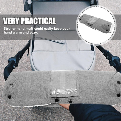 Winter Stroller Hand Muff Windproof Insulated Stroller Muff for Cold Weather Outdoor Use with Cotton Lining Providing Warmth and Comfort for Men and Women