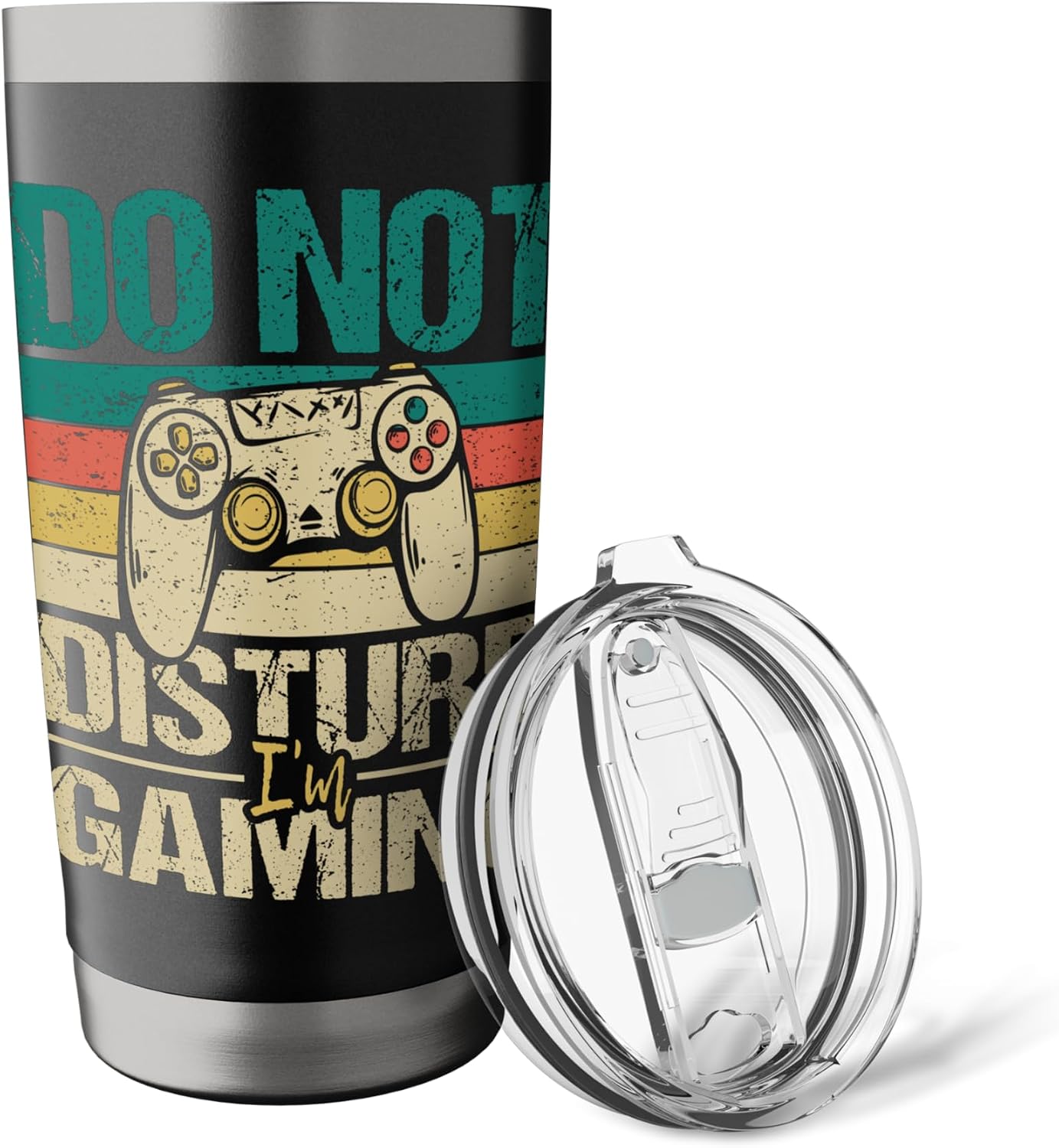 Do Not Disturb I'm Gaming - Funny Gamer Video Games Stainless Steel Insulated Tumbler