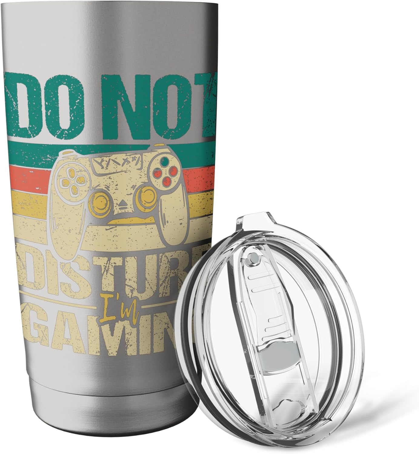 Do Not Disturb I'm Gaming - Funny Gamer Video Games Stainless Steel Insulated Tumbler