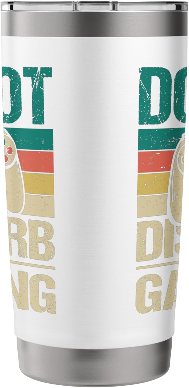 Do Not Disturb I'm Gaming - Funny Gamer Video Games Stainless Steel Insulated Tumbler