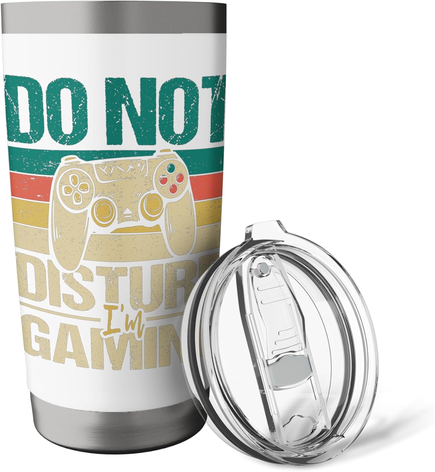 Do Not Disturb I'm Gaming - Funny Gamer Video Games Stainless Steel Insulated Tumbler
