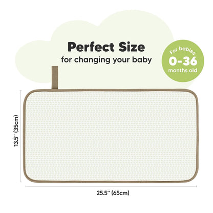 Portable Diaper Changing Pad - Waterproof Foldable Baby Changing Mat - Travel Diaper Change Mat - Lightweight Changing Pads for Baby - Baby Changer - Machine Washable