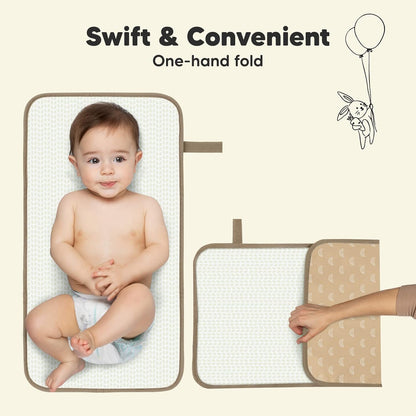 Portable Diaper Changing Pad - Waterproof Foldable Baby Changing Mat - Travel Diaper Change Mat - Lightweight Changing Pads for Baby - Baby Changer - Machine Washable
