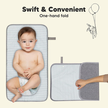 Portable Diaper Changing Pad - Waterproof Foldable Baby Changing Mat - Travel Diaper Change Mat - Lightweight Changing Pads for Baby - Baby Changer - Machine Washable