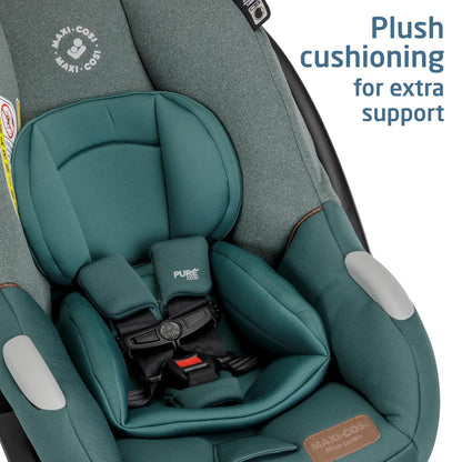Mico Luxe+ Baby Car Seat: Infant Car Seat with Base and Versatile Baby Carrier Seat Functionality, Essential Green
