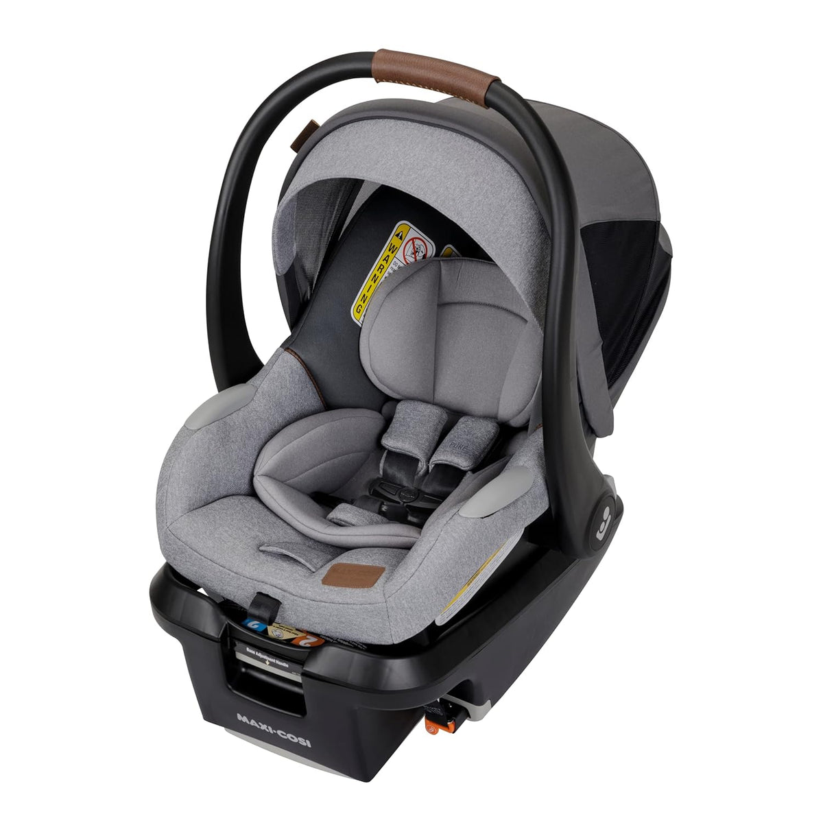 Mico Luxe+ Baby Car Seat: Infant Car Seat with Base and Versatile Baby Carrier Seat Functionality, Essential Green