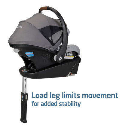 Mico Luxe+ Baby Car Seat: Infant Car Seat with Base and Versatile Baby Carrier Seat Functionality, Essential Green