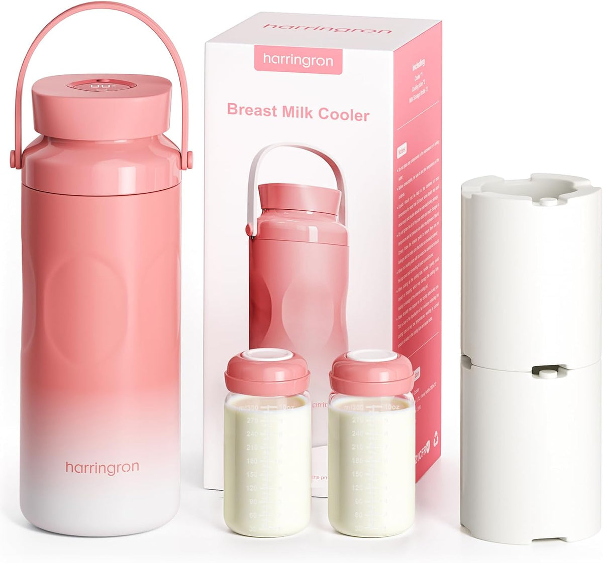 Portable Bottle Cooler for Breastmilk Travel 2 Pack Breastmilk Cooler Reusable 22oz Portable Chiller with 24 Hours BPA Free
