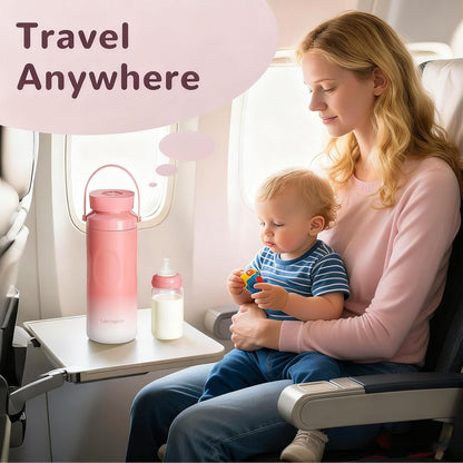Portable Bottle Cooler for Breastmilk Travel 2 Pack Breastmilk Cooler Reusable 22oz Portable Chiller with 24 Hours BPA Free
