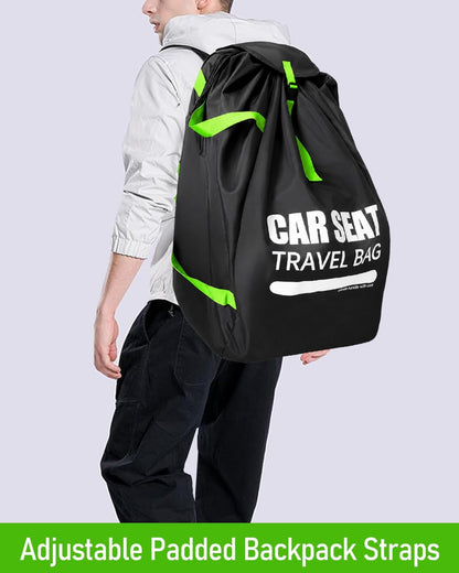 Car Seat Travel Bag for Airplane, Padded Strap Car Seat Bags for Air Travel