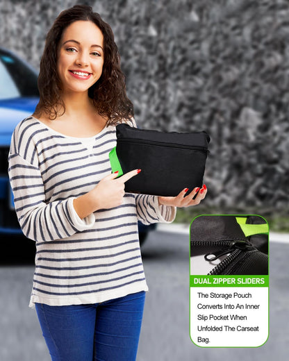 Car Seat Travel Bag for Airplane, Padded Strap Car Seat Bags for Air Travel