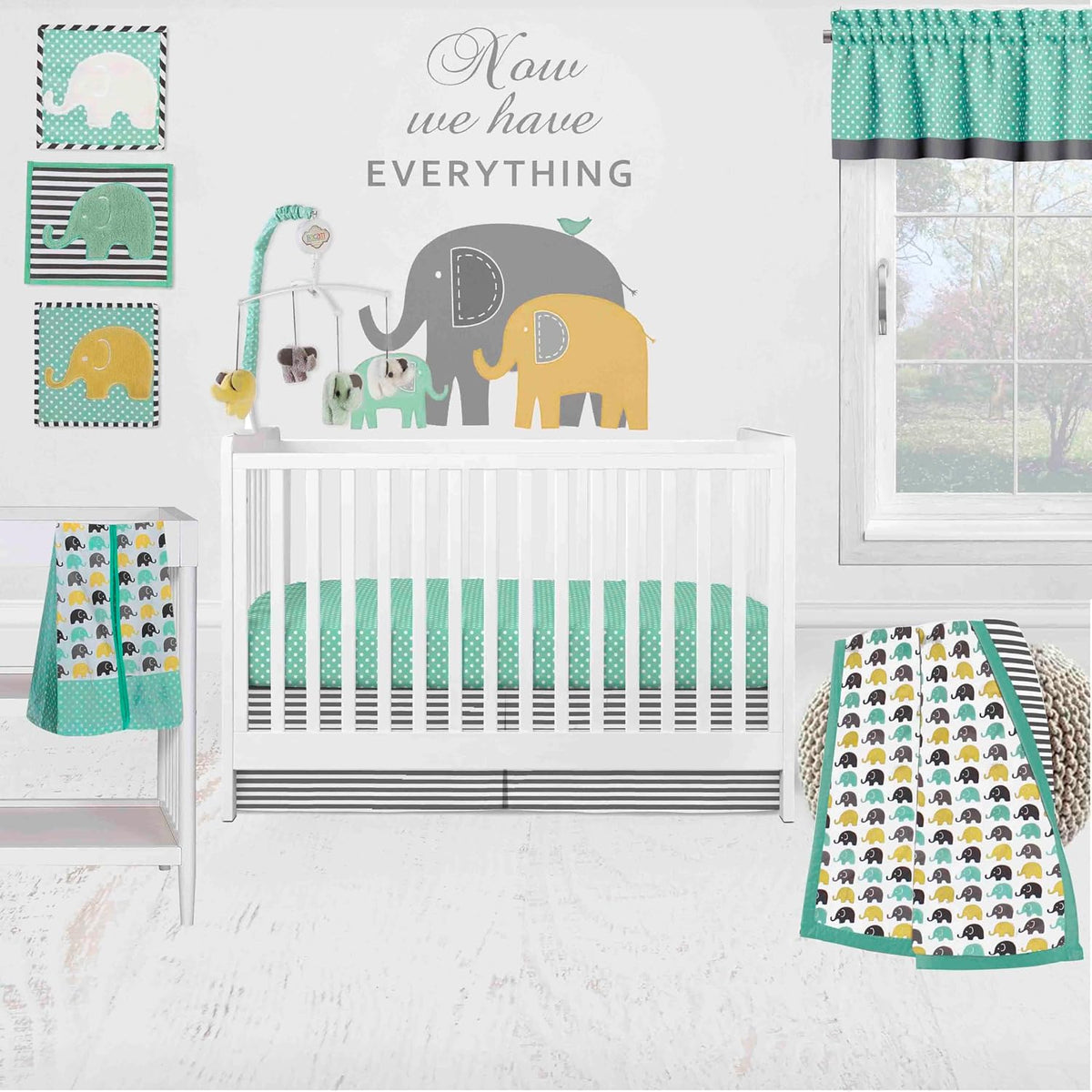 Collapsible Storage Hamper, Elephants, One Size 18 x 13 x 13 inches (Blue Navy Gray)
