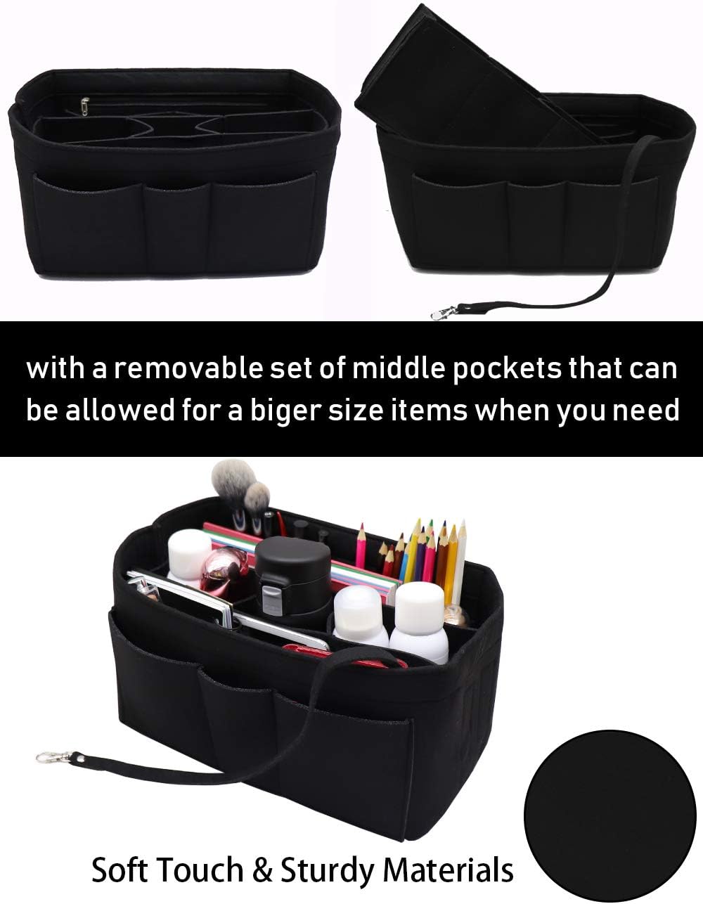 Felt Insert Bag Organizer Bag In Bag For Handbag Purse Organizer Fits Speedy Neverful