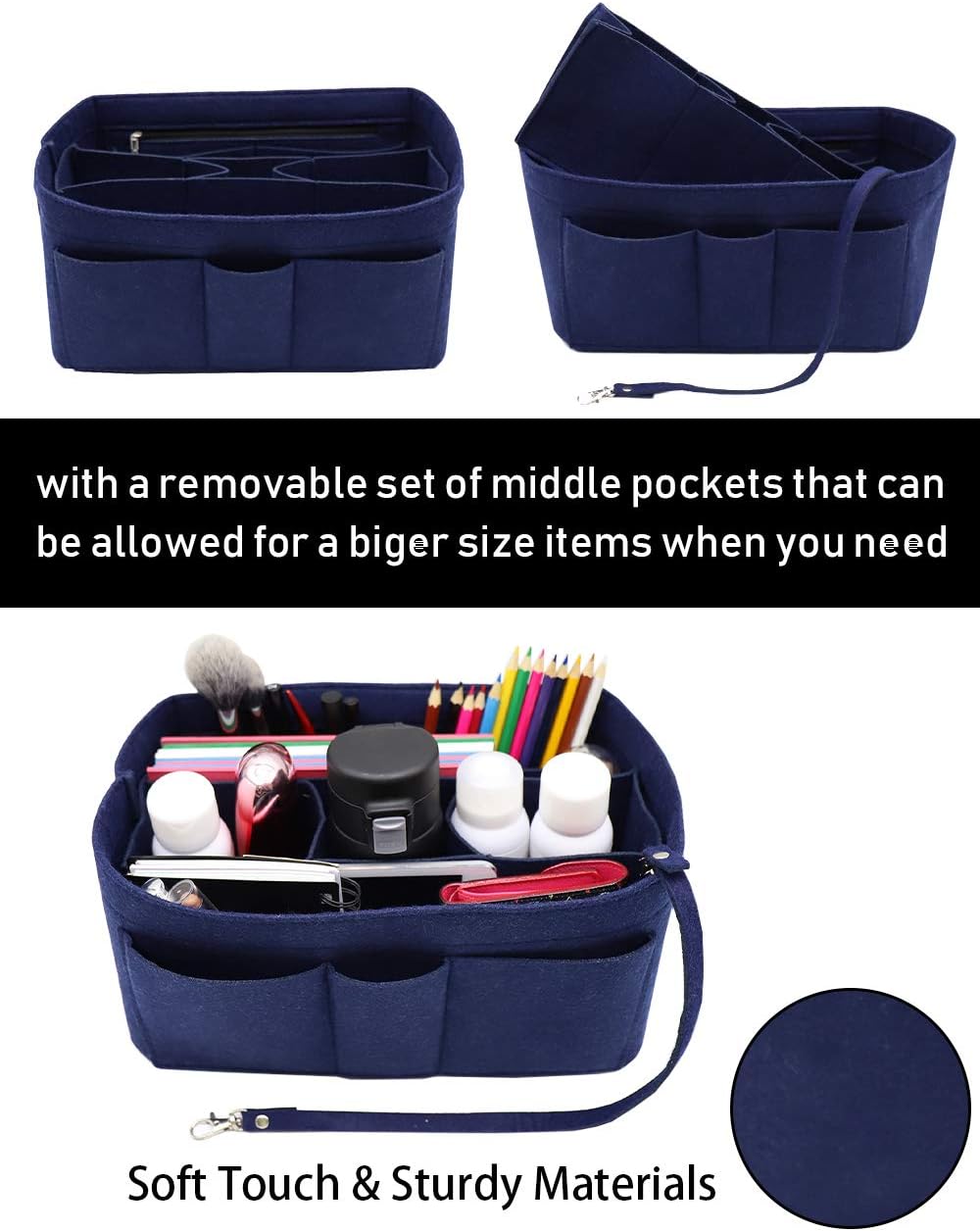 Felt Insert Bag Organizer Bag In Bag For Handbag Purse Organizer Fits Speedy Neverful