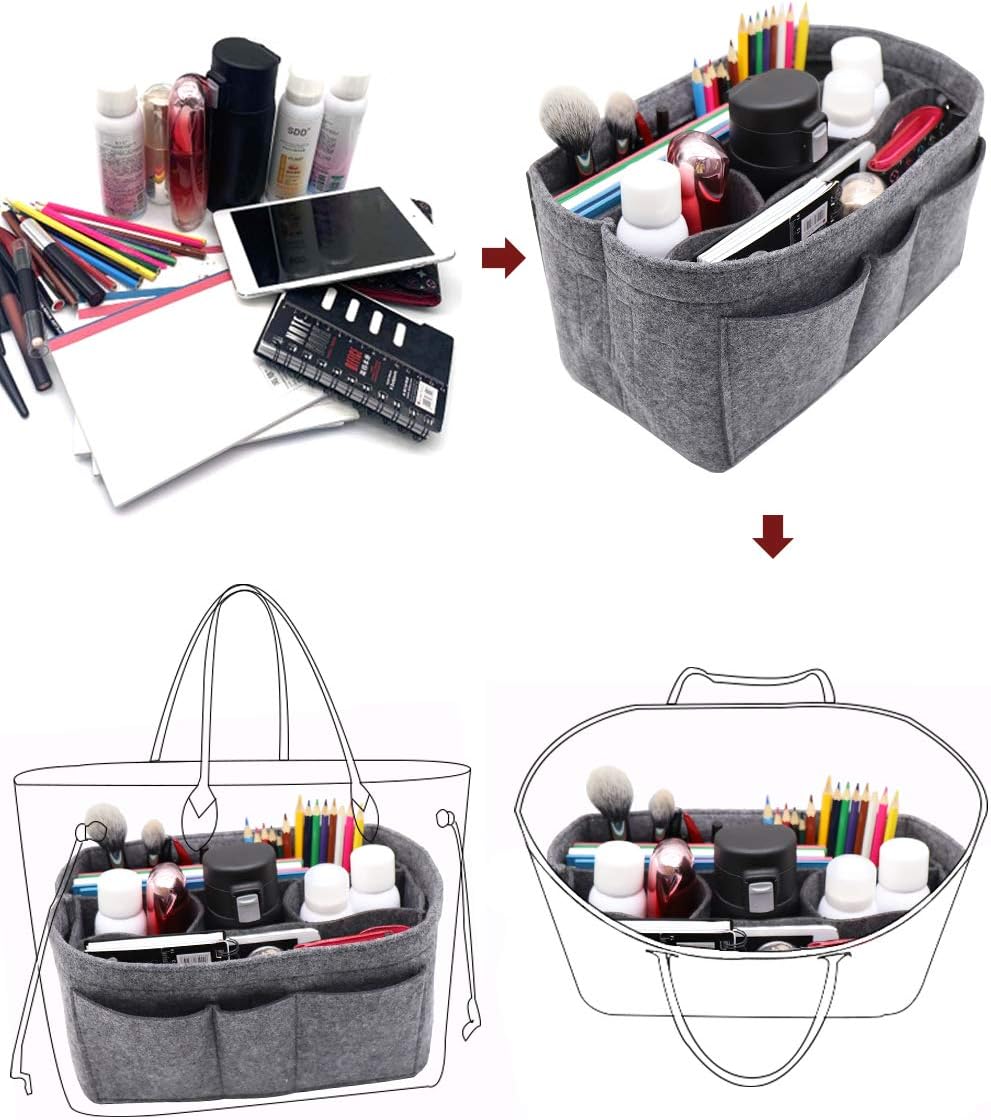 Felt Insert Bag Organizer Bag In Bag For Handbag Purse Organizer Fits Speedy Neverful