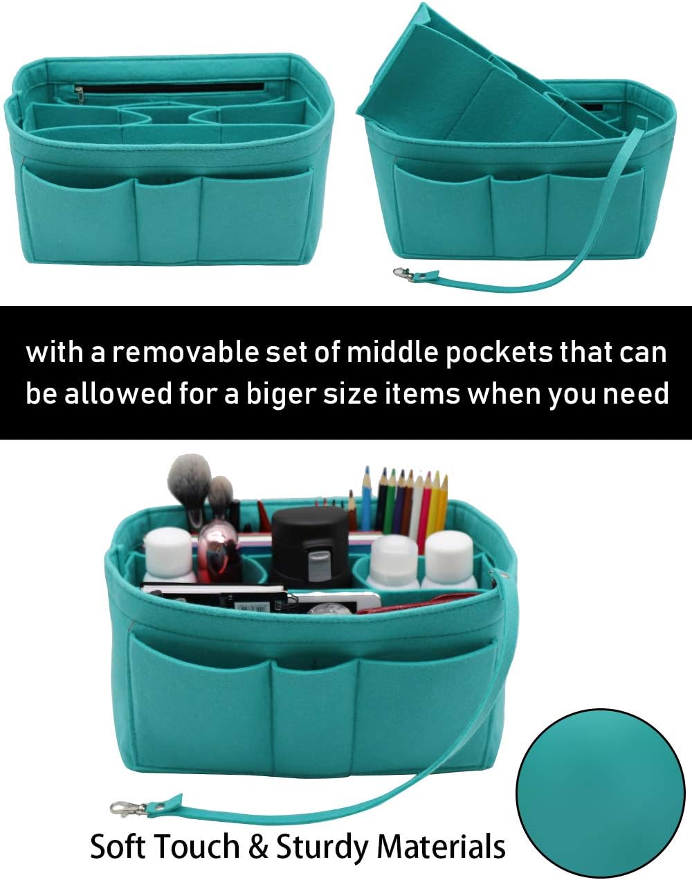 Felt Insert Bag Organizer Bag In Bag For Handbag Purse Organizer Fits Speedy Neverful