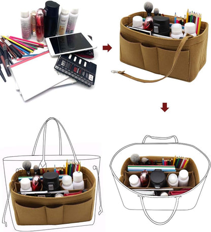 Felt Insert Bag Organizer Bag In Bag For Handbag Purse Organizer Fits Speedy Neverful