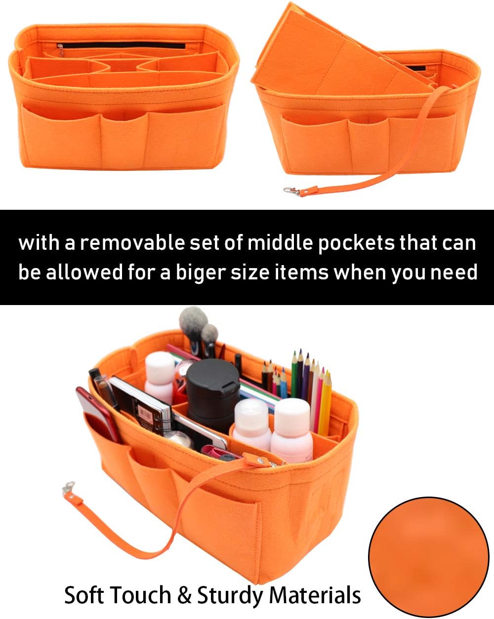 Felt Insert Bag Organizer Bag In Bag For Handbag Purse Organizer Fits Speedy Neverful