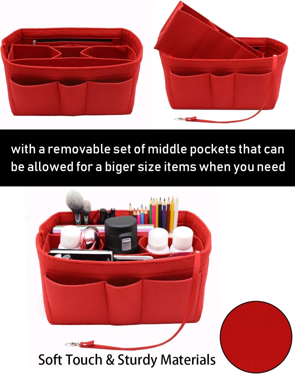 Felt Insert Bag Organizer Bag In Bag For Handbag Purse Organizer Fits Speedy Neverful