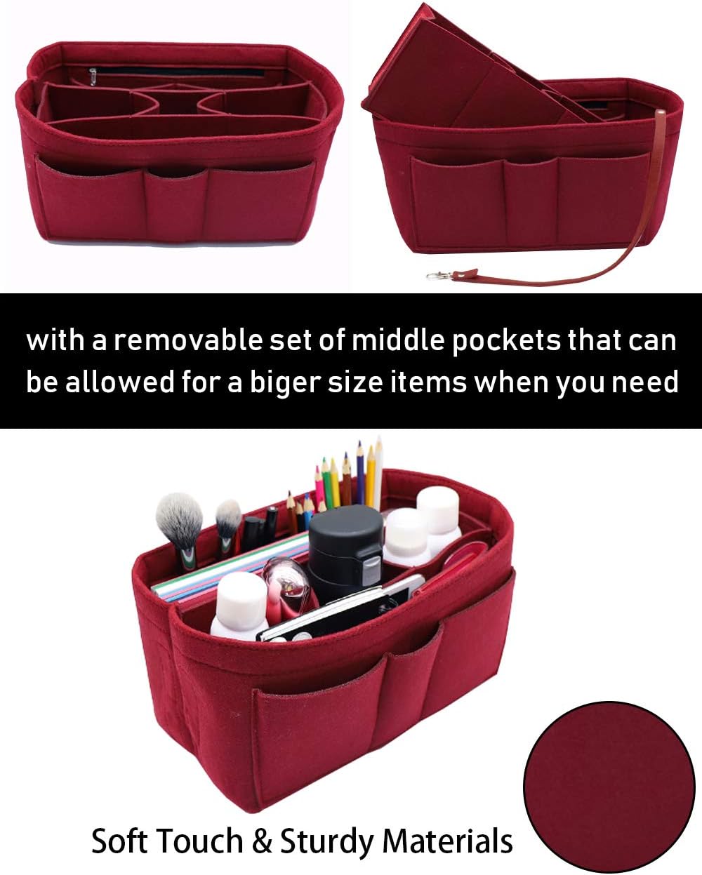 Felt Insert Bag Organizer Bag In Bag For Handbag Purse Organizer Fits Speedy Neverful