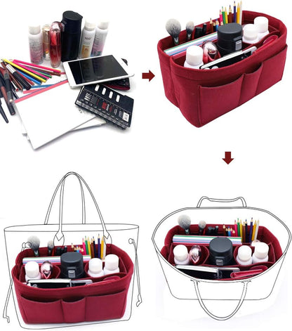 Felt Insert Bag Organizer Bag In Bag For Handbag Purse Organizer Fits Speedy Neverful