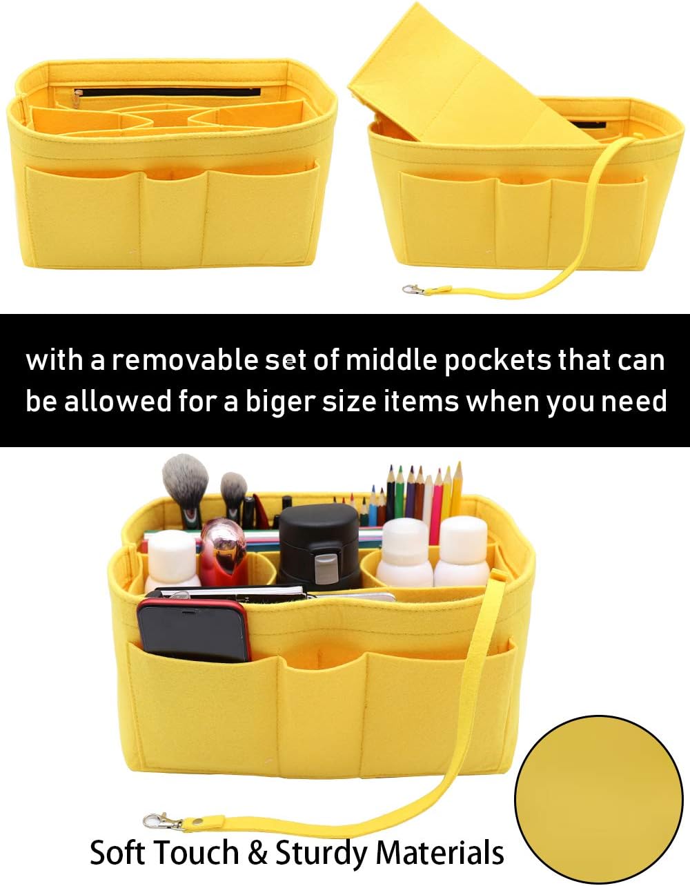 Felt Insert Bag Organizer Bag In Bag For Handbag Purse Organizer Fits Speedy Neverful