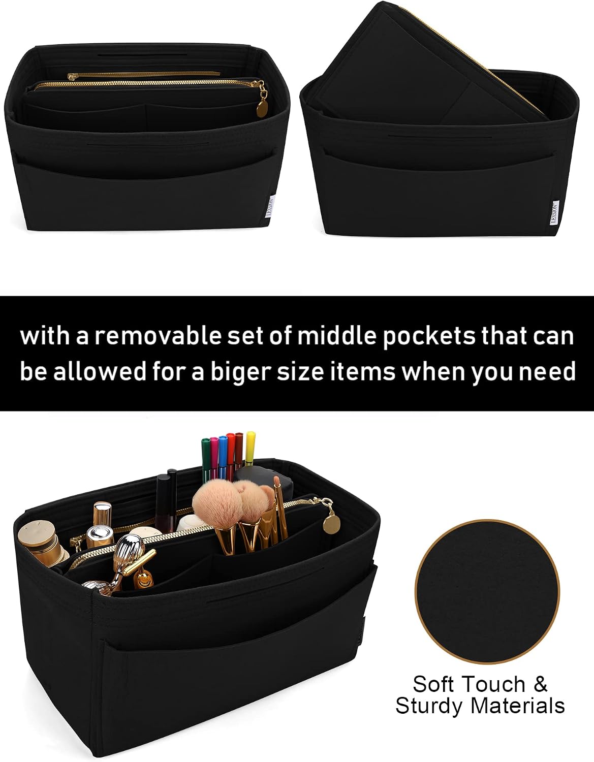 Felt Insert Bag Organizer Bag In Bag For Handbag Purse Organizer Fits Speedy Neverful