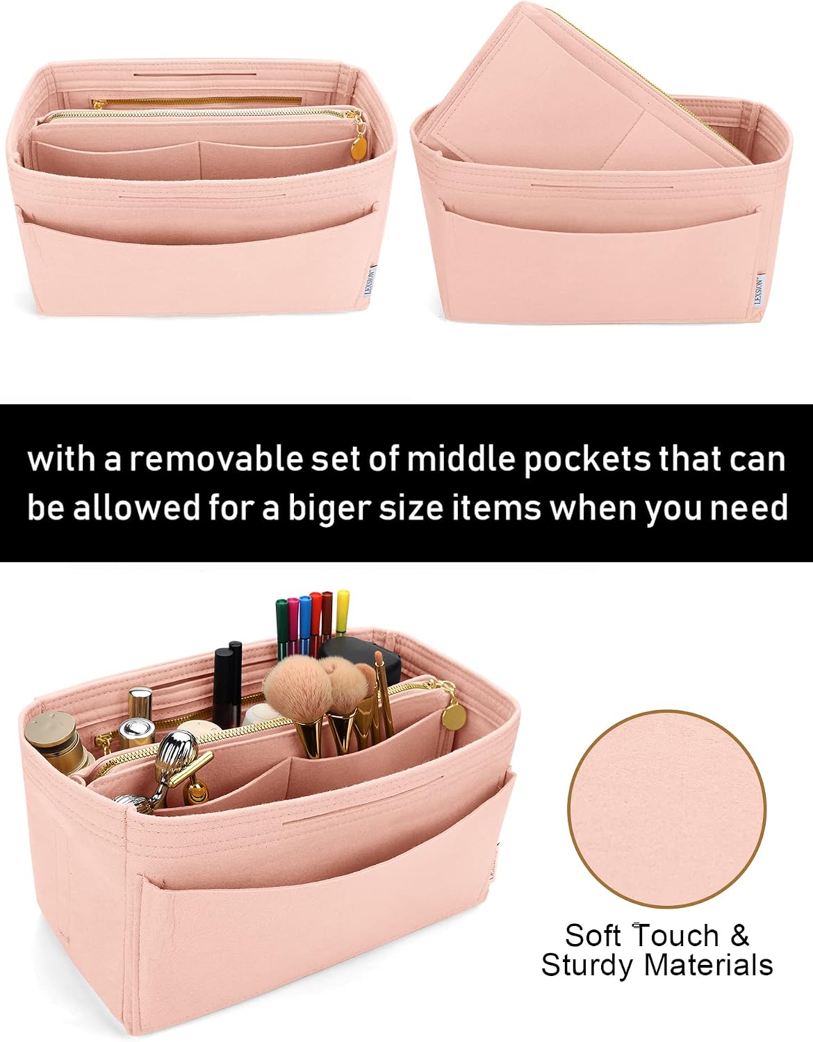 Felt Insert Bag Organizer Bag In Bag For Handbag Purse Organizer Fits Speedy Neverful