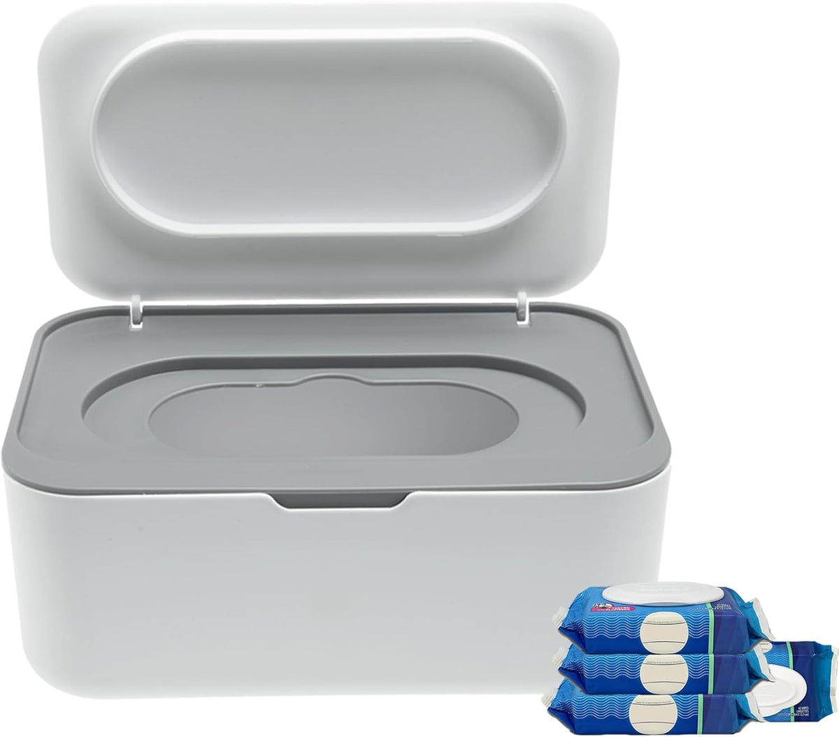 Flushable Wipes Dispenser Compatible with Cottonelle, Wipe Holder for Bathroom with Leak-Proof, Baby Wipes Container Diaper Wipe Dispenser for Home, Office, Cars