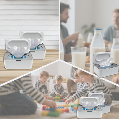 Flushable Wipes Dispenser Compatible with Cottonelle, Wipe Holder for Bathroom with Leak-Proof, Baby Wipes Container Diaper Wipe Dispenser for Home, Office, Cars