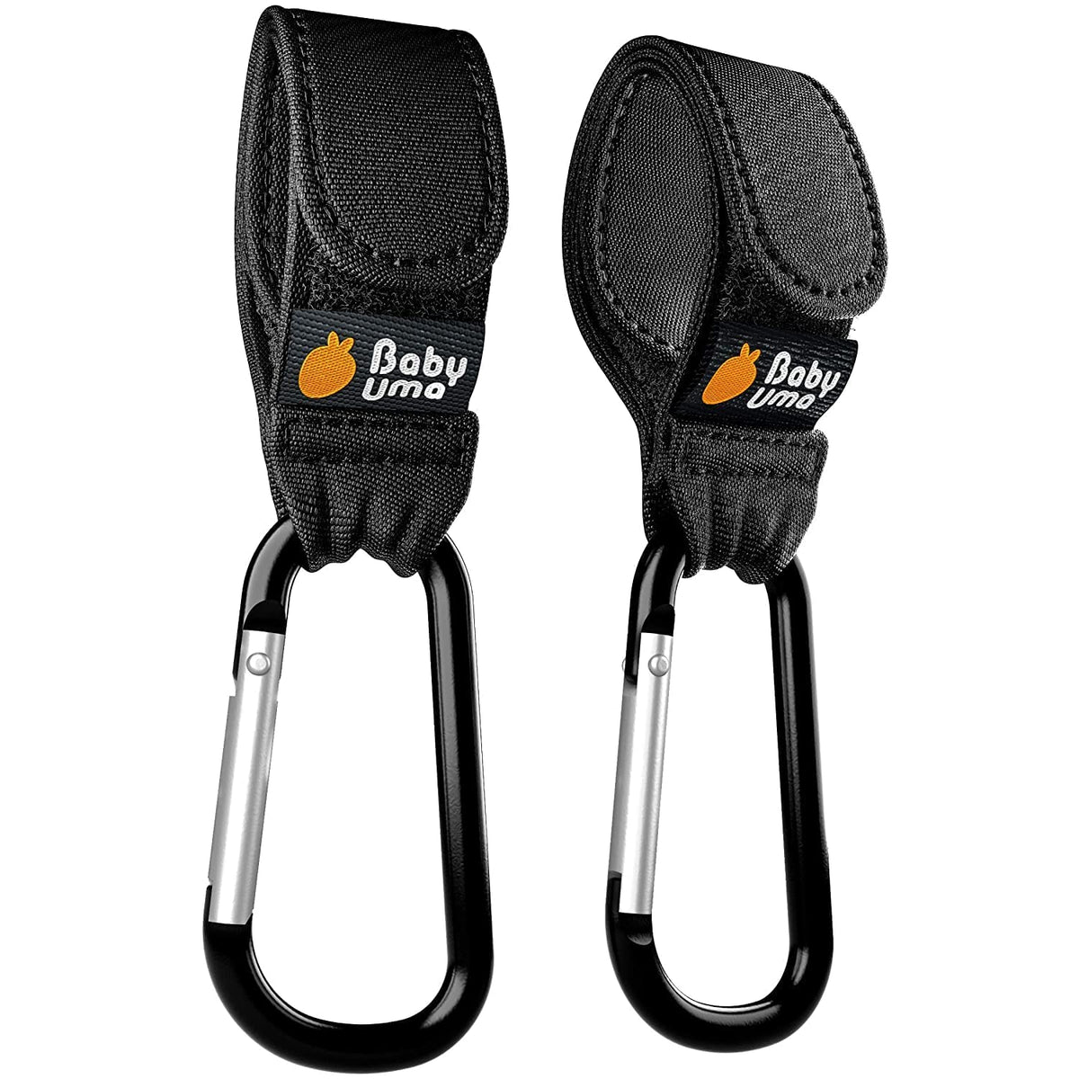 Stroller Caddy & Stroller Hooks - Universal Organizer Bag with XL Insulated Cup Holder, Phone Pocket, Wipes Dispenser, Wrist Bag & Mesh Pocket + 2 Carabiner Clips, Baby Travel Essential Kit