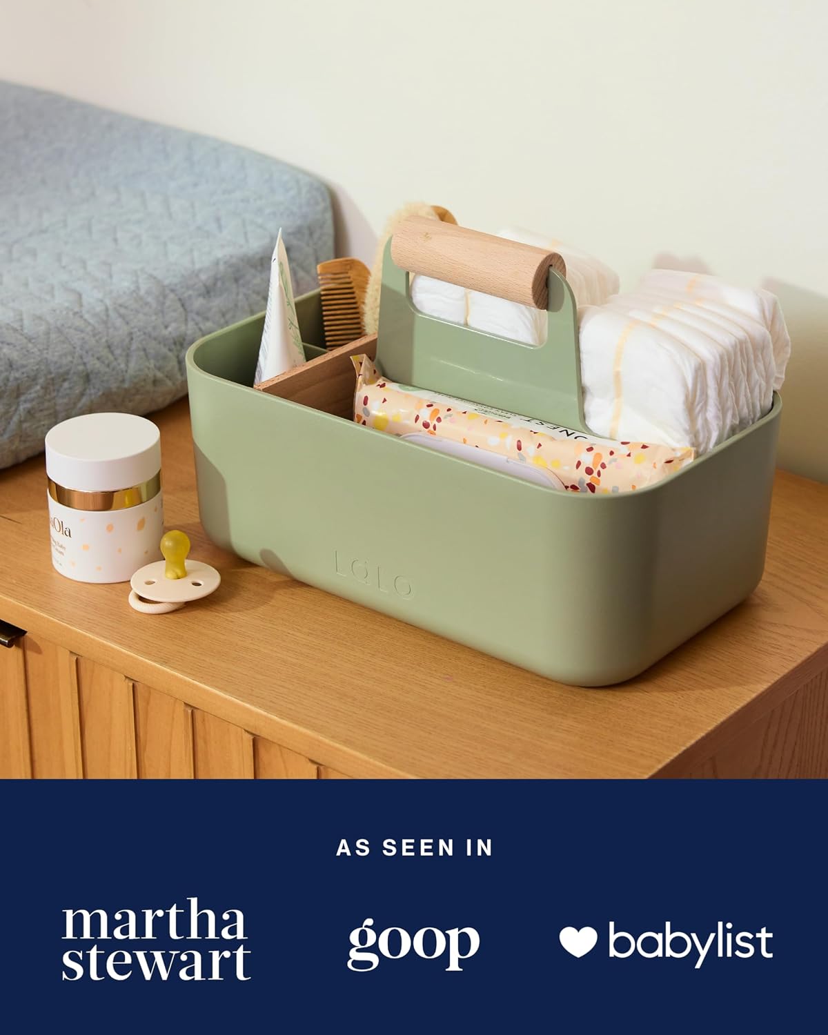 The Caddy, Multi-Purpose Diaper & Art Organizer, Removable Dividers