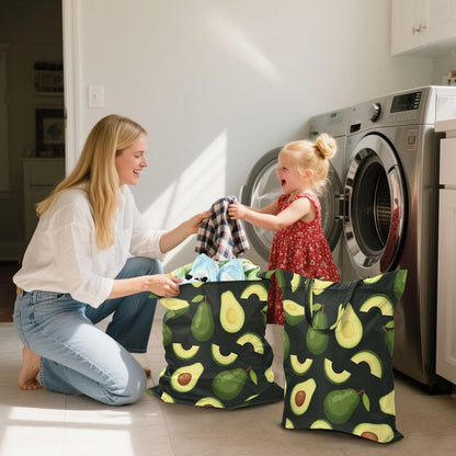 Avocado Black Waterproof Travel Laundry Bag Easy Care 2 Count