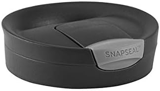 Byron Snapseal Travel Mug, Stainless Steel Thermal Mug, Vacuum Flask, Leakproof Tumbler, Coffee Mug with BPA Free Easy-Clean Lid, 470 ml, Matte Black