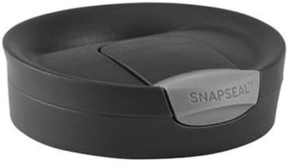 Byron Snapseal Travel Mug, Stainless Steel Thermal Mug, Vacuum Flask, Leakproof Tumbler, Coffee Mug with BPA Free Easy-Clean Lid, 470 ml, Matte Black