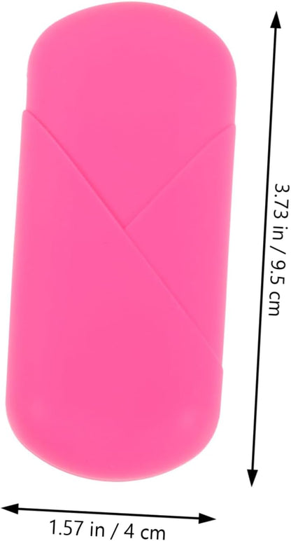 2pcs Protective Silicone Case for Storage Lightweight Leakproof Organizer for Travel Camping and Outdoor Use Convenient Female