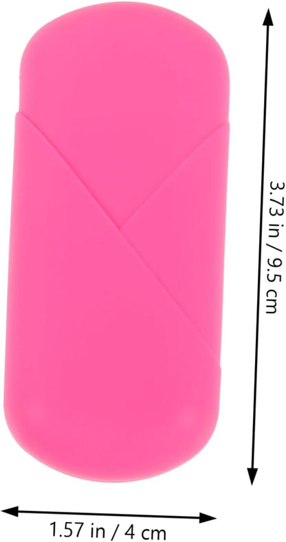 2pcs Protective Silicone Case for Storage Lightweight Leakproof Organizer for Travel Camping and Outdoor Use Convenient Female
