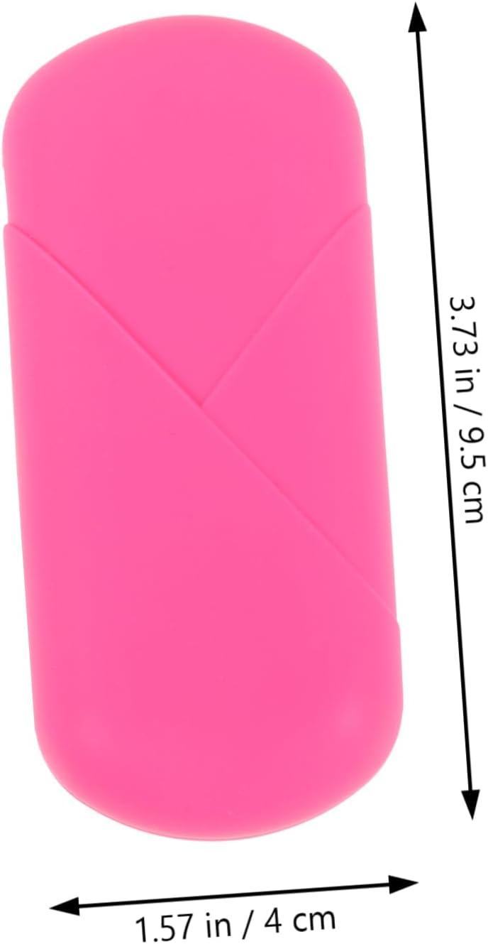 2pcs Protective Silicone Case for Storage Lightweight Leakproof Organizer for Travel Camping and Outdoor Use Convenient Female