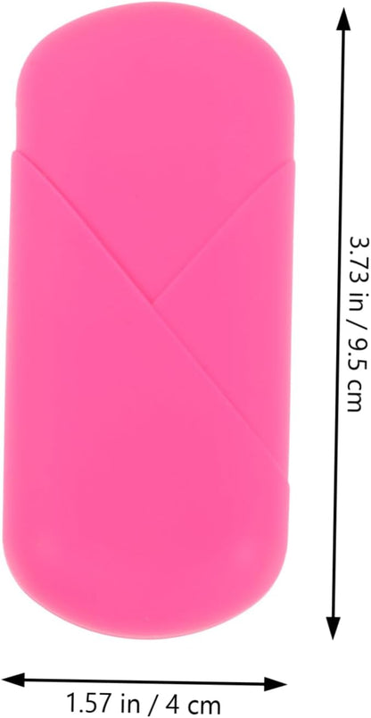 2pcs Protective Silicone Case for Storage Lightweight Leakproof Organizer for Travel Camping and Outdoor Use Convenient Female