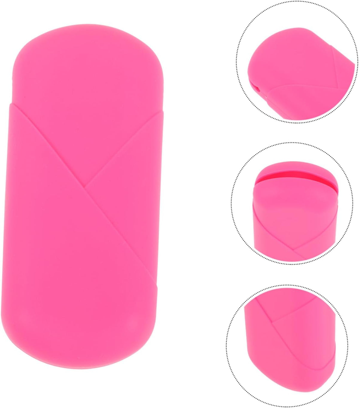 2pcs Protective Silicone Case for Storage Lightweight Leakproof Organizer for Travel Camping and Outdoor Use Convenient Female