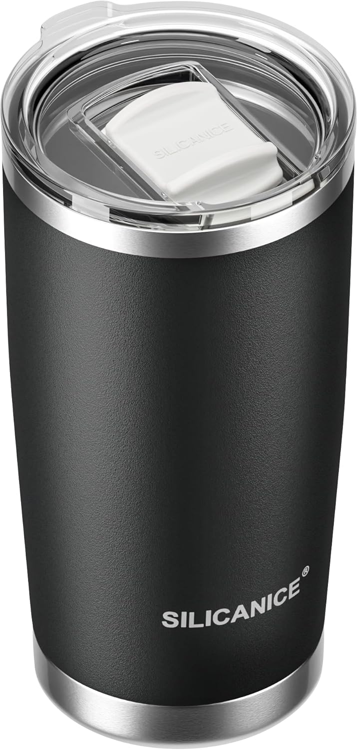 20oz Hygienic Insulated Tumbler — 100% Leakproof Lid with Removable Spout & Straw, Reinforced Vacuum-Protection Base, Cup Holder Friendly, for Iced Coffee, Smoothie/Water on the Go - Pink Sand