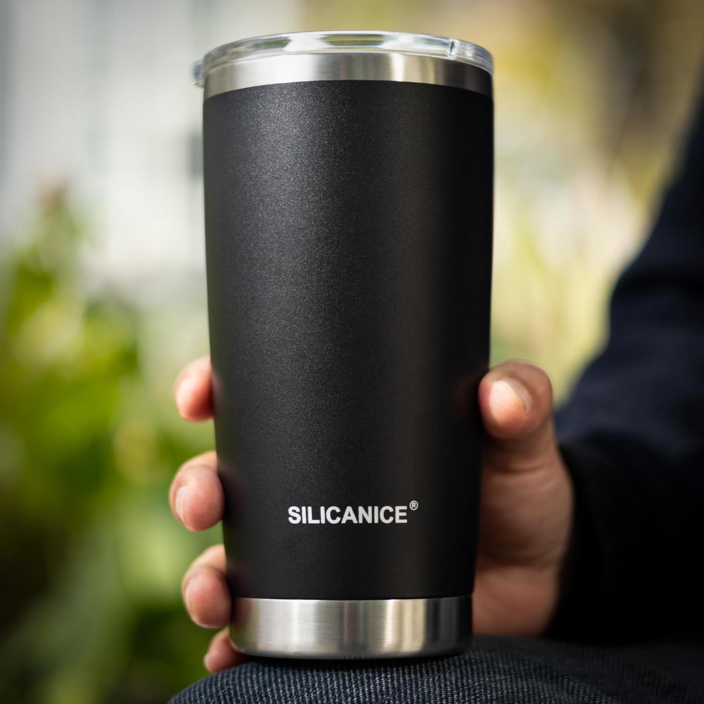 20oz Hygienic Insulated Tumbler — 100% Leakproof Lid with Removable Spout & Straw, Reinforced Vacuum-Protection Base, Cup Holder Friendly, for Iced Coffee, Smoothie/Water on the Go - Pink Sand