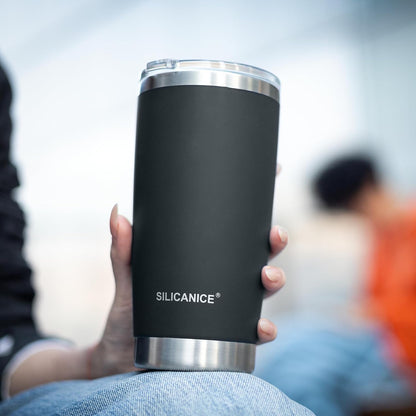 20oz Hygienic Insulated Tumbler — 100% Leakproof Lid with Removable Spout & Straw, Reinforced Vacuum-Protection Base, Cup Holder Friendly, for Iced Coffee, Smoothie/Water on the Go - Pink Sand