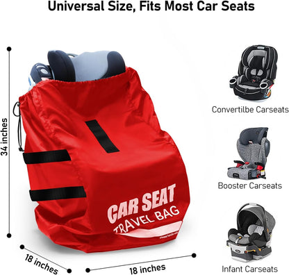 Car Seat Travel Bag for Airplane, Large Car Seat Bags for Air Travel