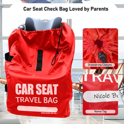 Car Seat Travel Bag for Airplane, Large Car Seat Bags for Air Travel